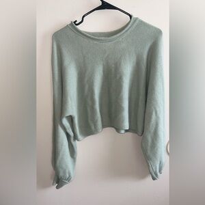 Princess Polly, small medium crewneck sweatshirt, long sleeve green